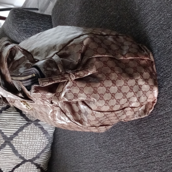 🏺Gucci🏺 - "Hysteria" GG Crystal Coated Crest Boho Tote - Picture 9 of 16